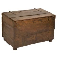 Large Rustic Oak Coffer / Trunk