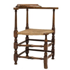 Queen Anne Fruitwood Corner Chair