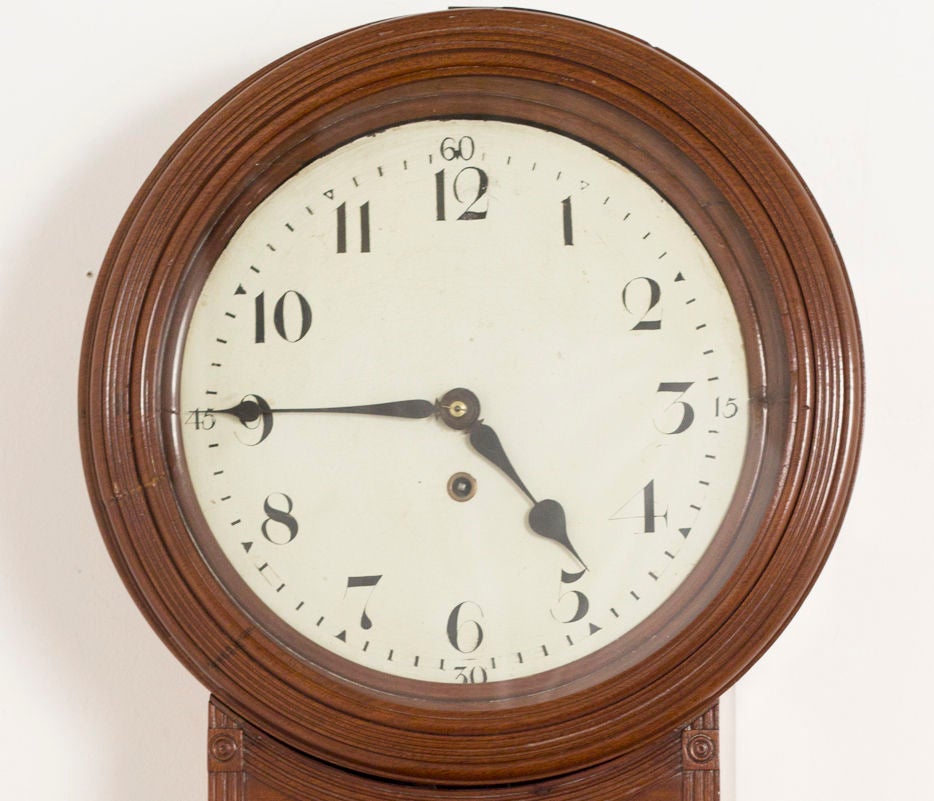 Regency Mahogany Tavern Clock (Englisch)