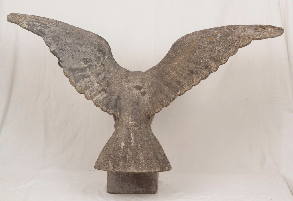 20th Century Large Cast Stone Eagle