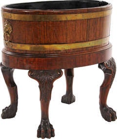 Antique English Georgian 18th Century Mahogany Wine Cooler