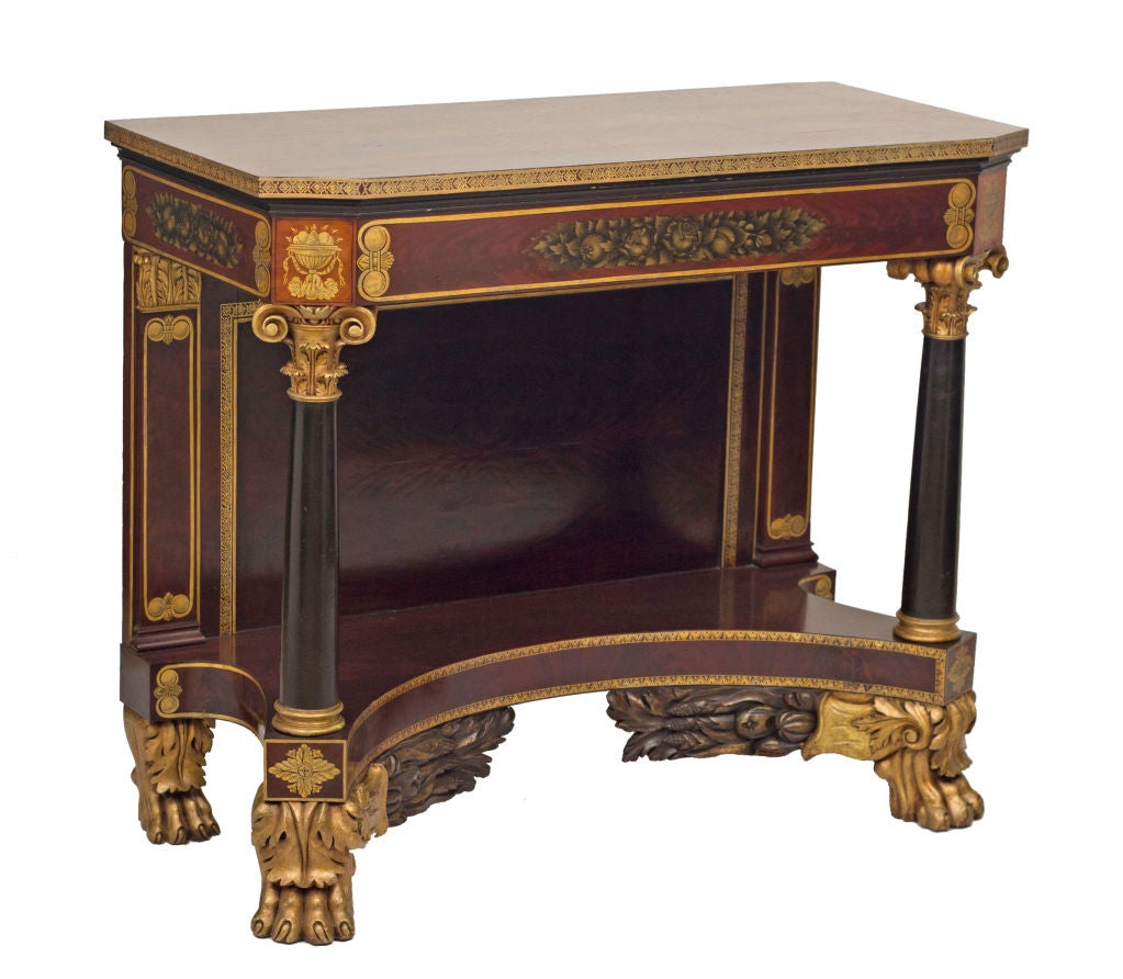 Great Federal Fancy Painted Console at 1stDibs