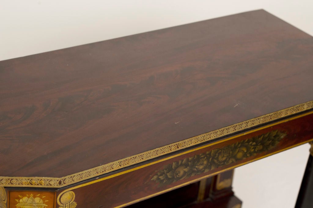 American Great Federal Fancy Painted Console