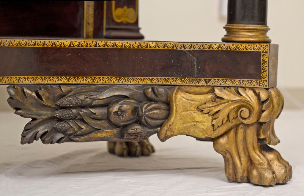 Great Federal Fancy Painted Console In Good Condition In San Francisco, CA