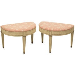 Pair of Hollywood Regency Benches / Stools