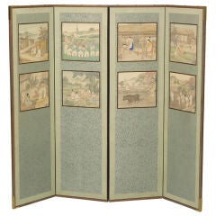 Beautiful and humous antique Korean Screen