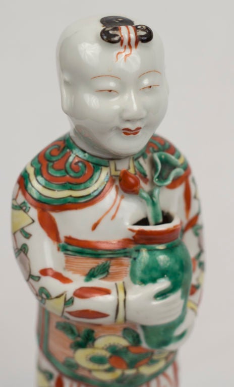 19th Century Chinese Figure of a Happy Boy