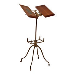 Antique Mechanical Book Stand / Music Stand