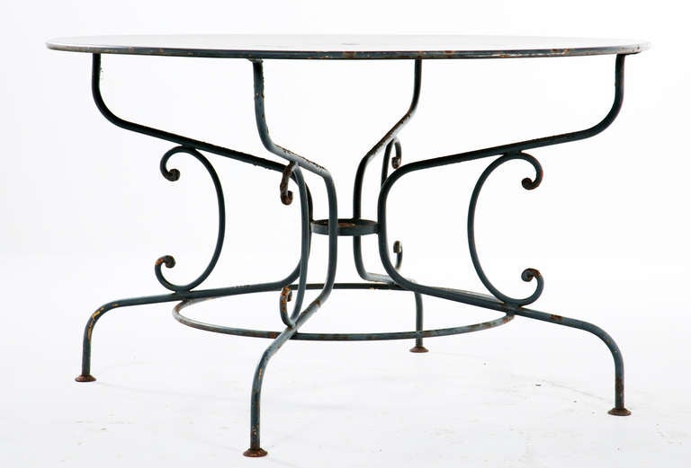 Large Old French Garden Table at 1stDibs