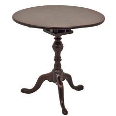 Antique Georgian Mahogany Tripod Pedestal Table