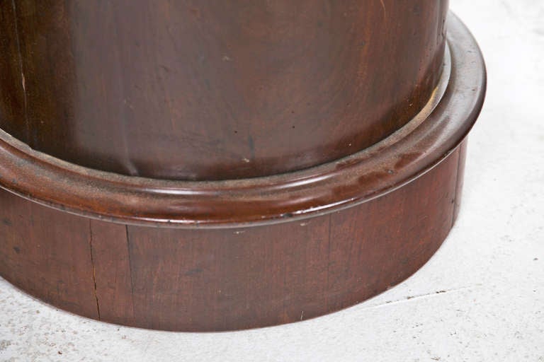 Pair of English Mahogany Pedestal Cabinets 1