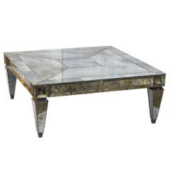 Vintage Square Mirrored Coffee Table