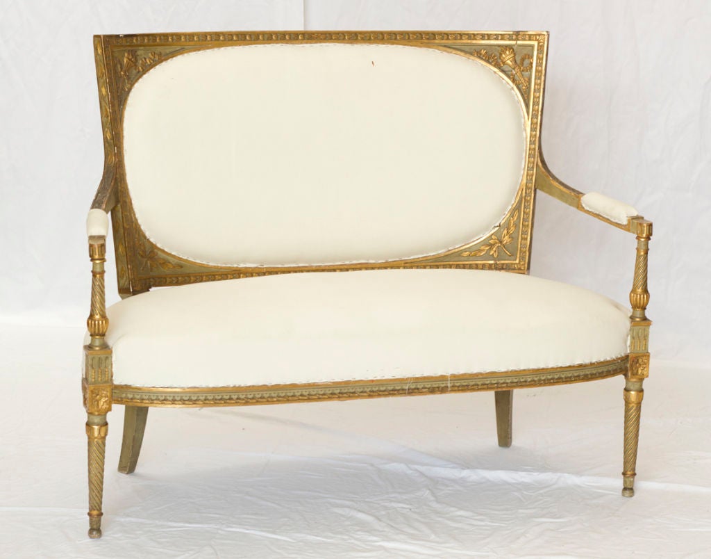 Italian Painted & Gilt Settee