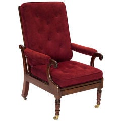 Edwardian Rosewood Reading Chair