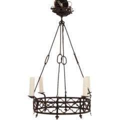 Gothic Wrought Iron Chandelier