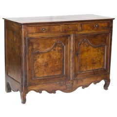 Louis XV Fruitwood & Burled Elm Buffet