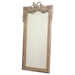 Tall  French Painted Mirror