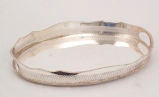 Silver Plate Gallery Tray