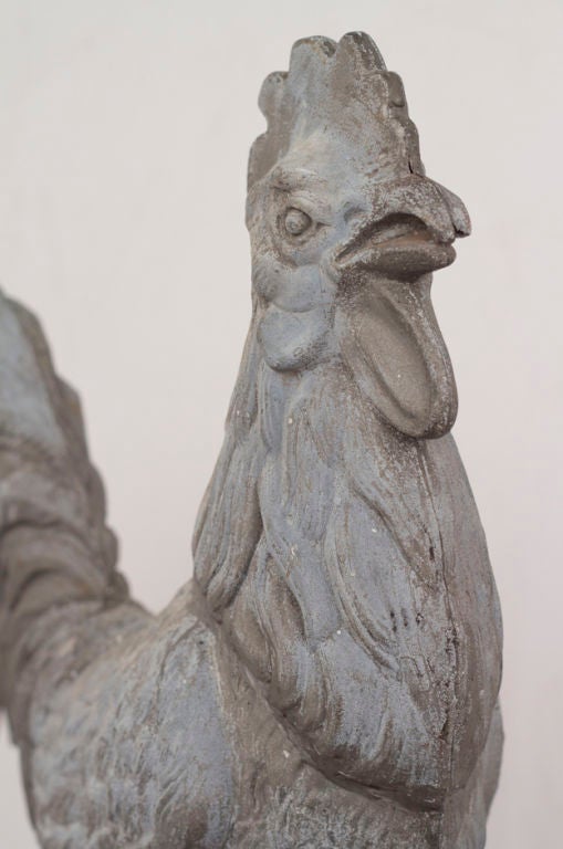 American Zinc Rooster Weathervane