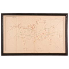 Antique Map of Comstock Mine