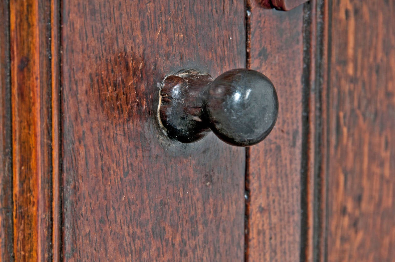 British English 17th Century Oak Court Cupboard, circa 1630