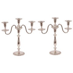 A Pair of Vintage Sterling Candelabras