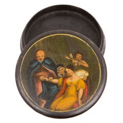 Antique Painted Snuff Box