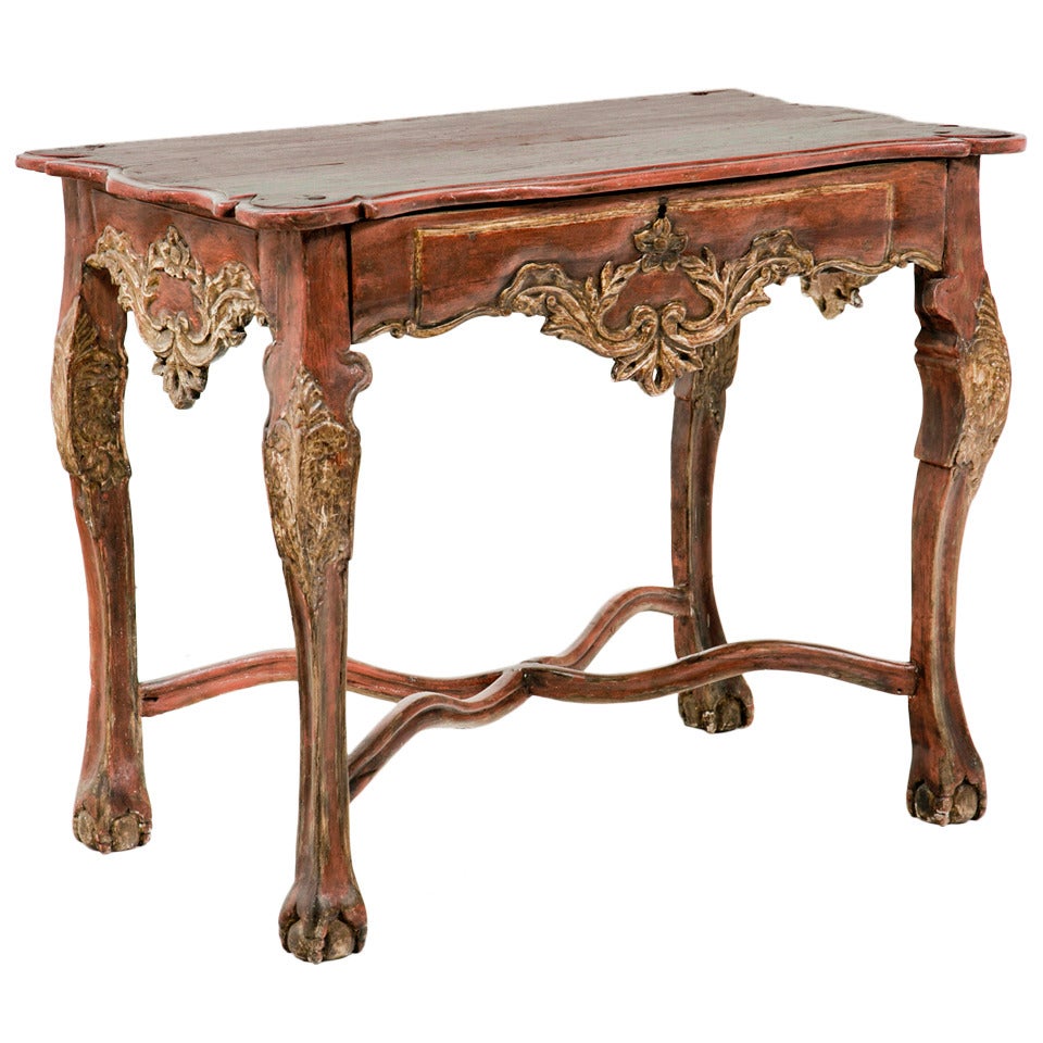 Iberian, Spanish or Portuguese Painted Console circa 1800