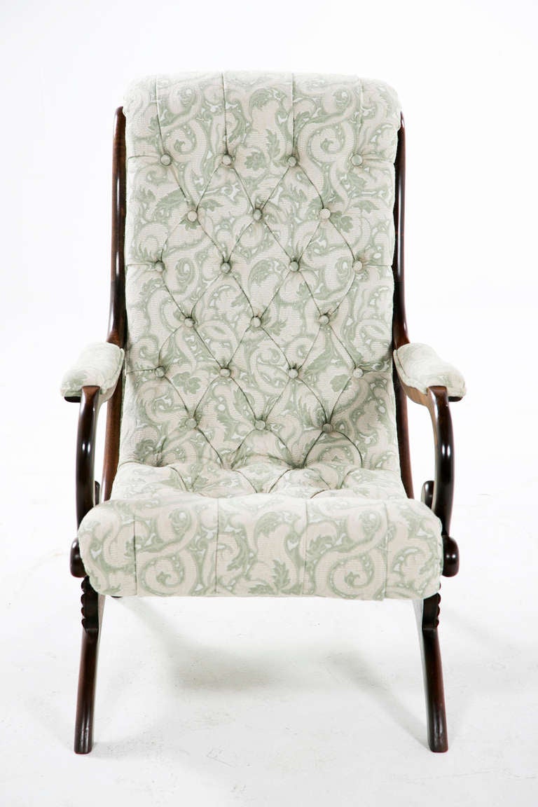 19th Century Pair of Victorian Tufted Library / Club Chairs (2 available)