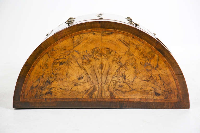 Italian Inlaid Demi-Lune Commode / Chest