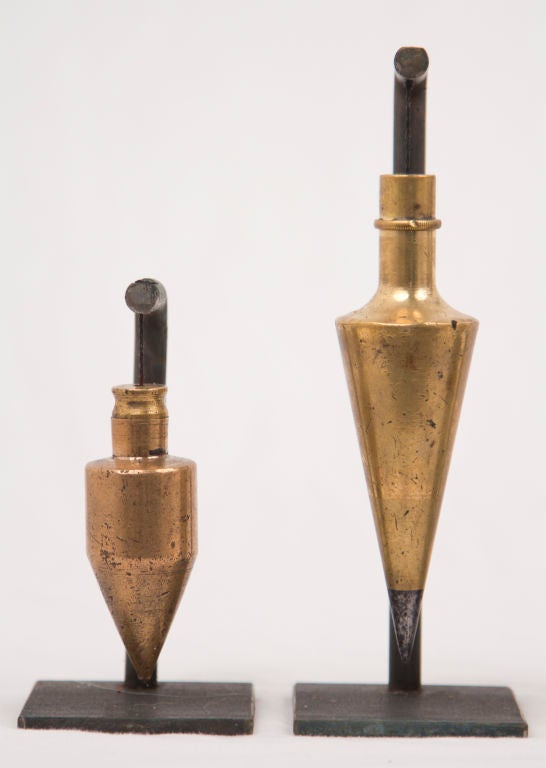American Collection of mounted  Plumb Bobs