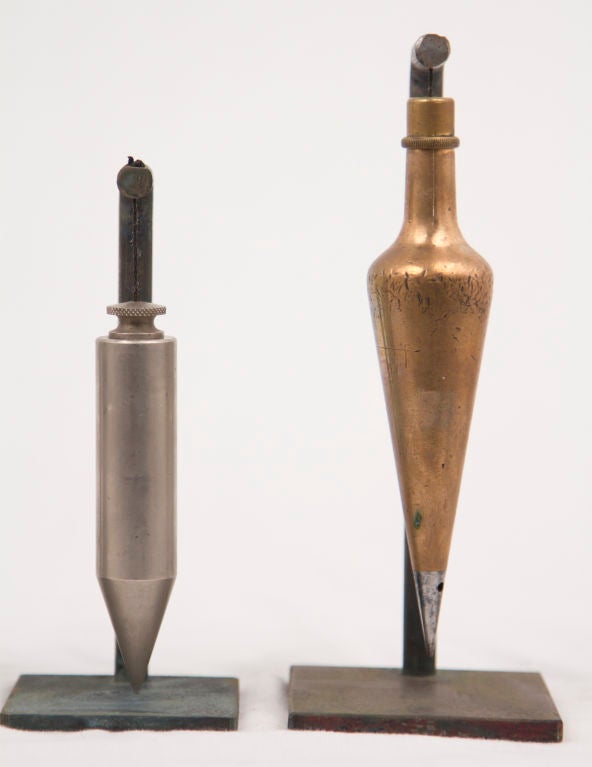 Collection of mounted  Plumb Bobs 1