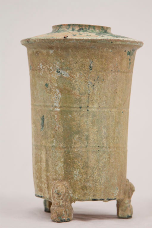 Ancient Han Dynasty Glazed Pottery Granary at 1stDibs