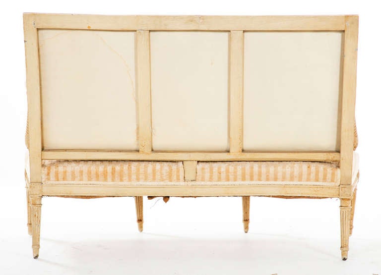 Louis XVI Cream Painted Settee