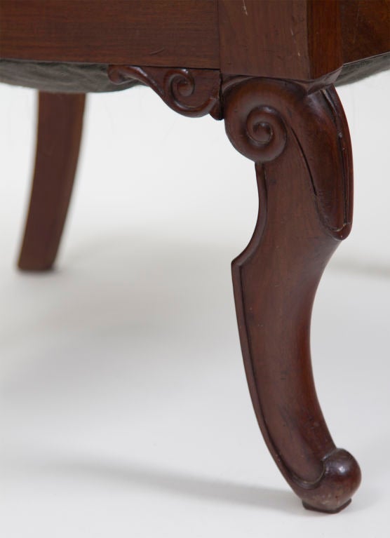 Six Mahogany and Leather French Armchairs, 19th Century In Good Condition In San Francisco, CA