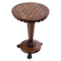 Antique Rosewood Pedestal Table