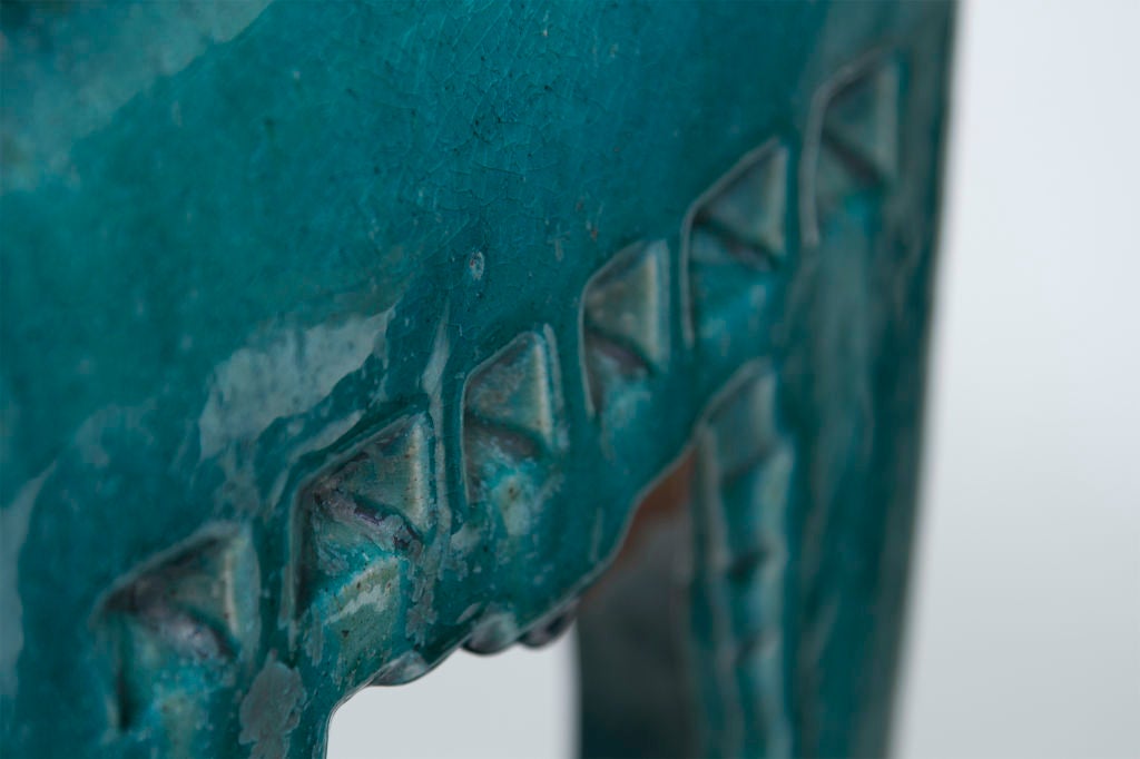 Pair of Vintage Pottery Garden Seats at 1stdibs