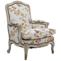Childs Louis XV Style Painted Bergere Chair