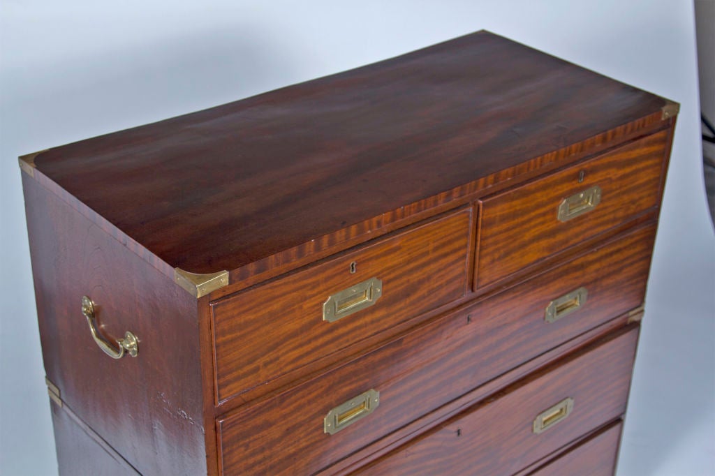 Classic Antique British Campaign Chest at 1stdibs