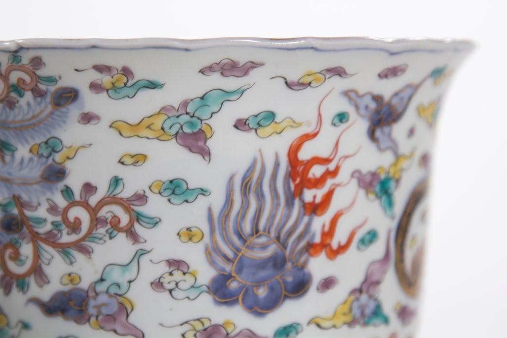 Rare Antique Pair of Imari Porcelain Cache Pots 1
