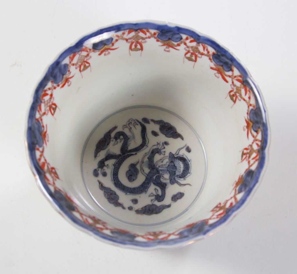 Rare Antique Pair of Imari Porcelain Cache Pots 3