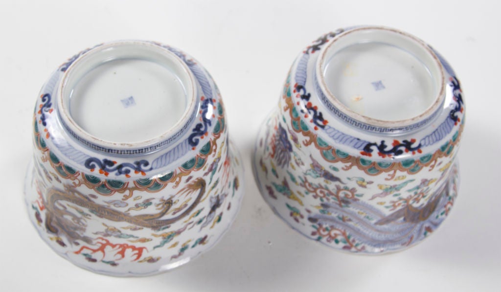 Rare Antique Pair of Imari Porcelain Cache Pots 4