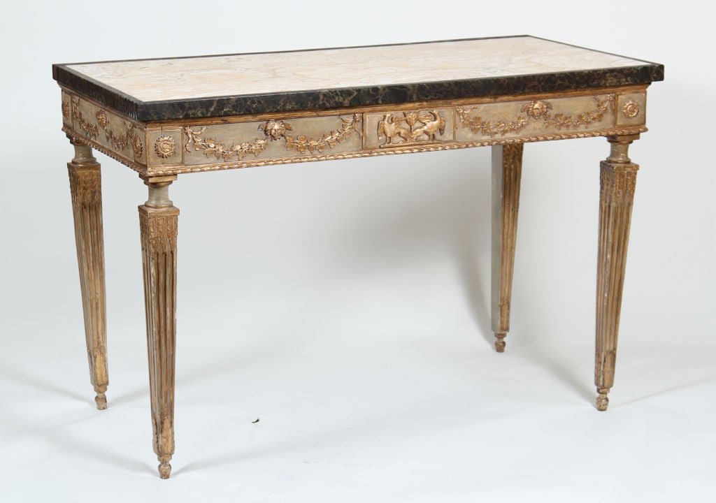 Great Italian Neoclassical Console with original top c.1790