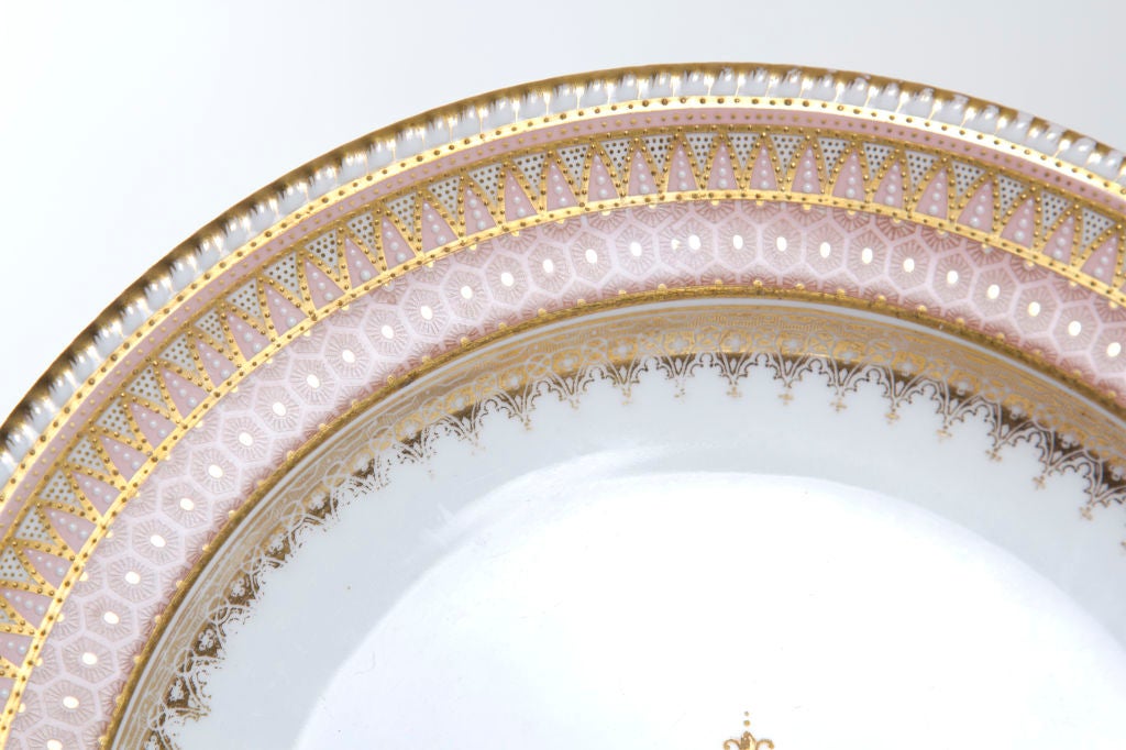 19th Century 18 Jeweled Copeland Service Plates