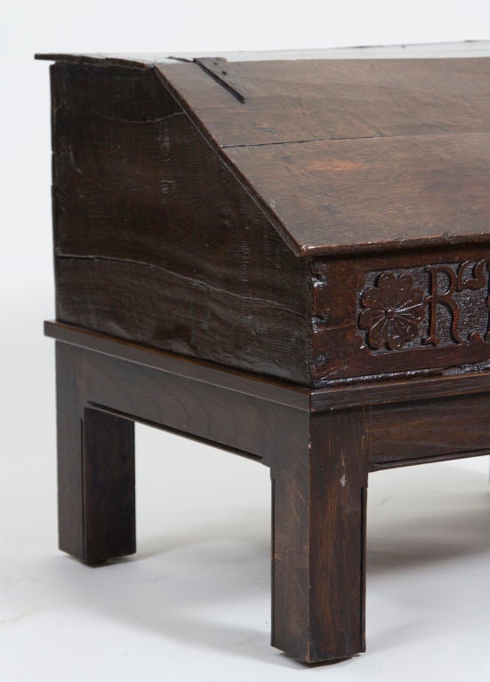 18th Century and Earlier English Oak Bible Box