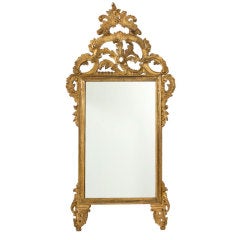 Large Decorative Vintage Italian Mirror