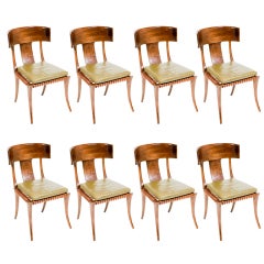 Eight Walnut Chairs by TH Robsjohn Gibbings