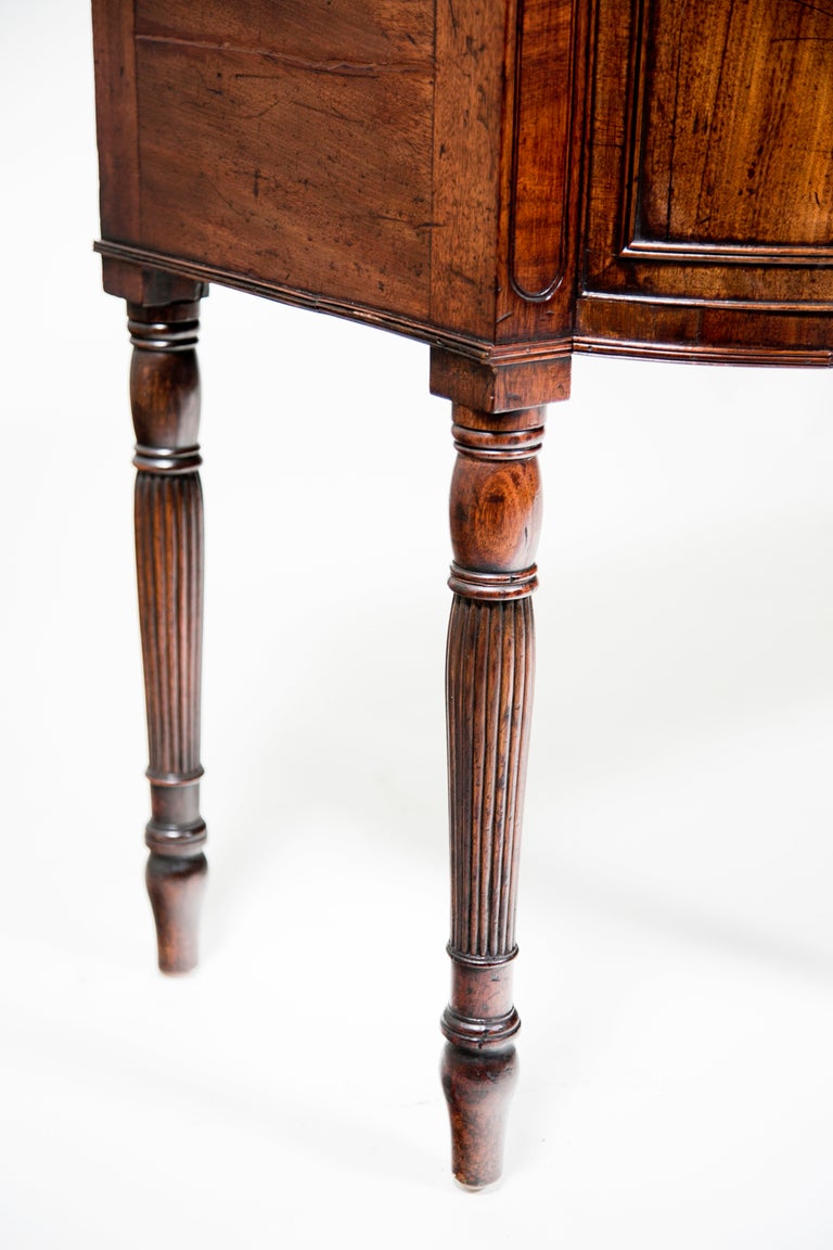 British Georgian Sheraton Mahogany Sideboard