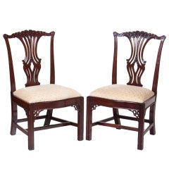 Vintage Chippendale Mahogany Chairs