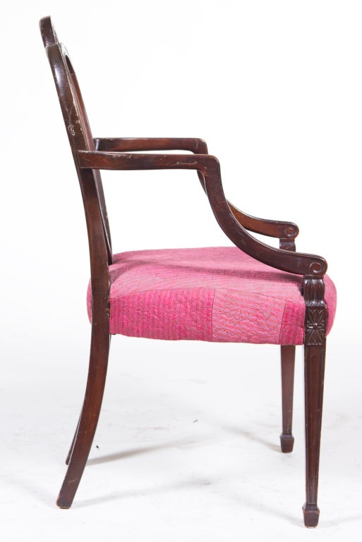 Wood Vintage Sheraton Arm Chair